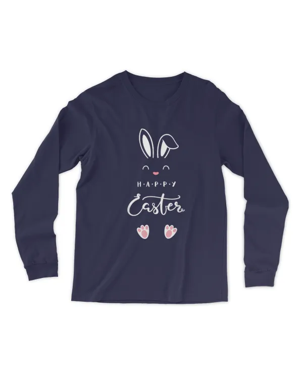 Happy Easter Bunny Spring Easter Egg Easter Men Women Kids - Men's Long Sleeved T-Shirt Men's Long Sleeved T-Shirt