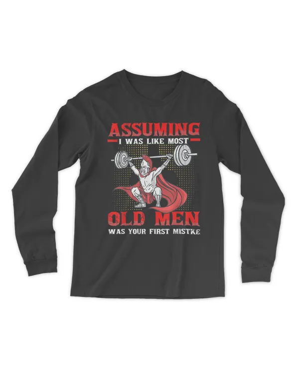 Weightlifting Assuming Old Man T-Shirt