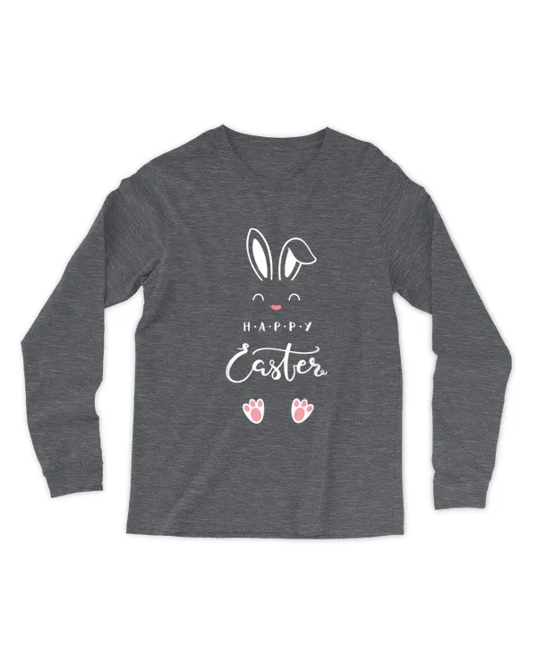 Happy Easter Bunny Spring Easter Egg Easter Men Women Kids - Men's Long Sleeved T-Shirt Men's Long Sleeved T-Shirt