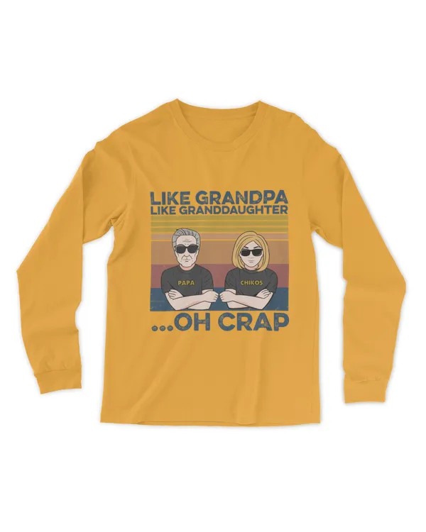 Grandpa And Granddaughter Best Friends For Life , Family Custom Shirt, Gifts for Dad, Gift idea for Dad, Father's day gift