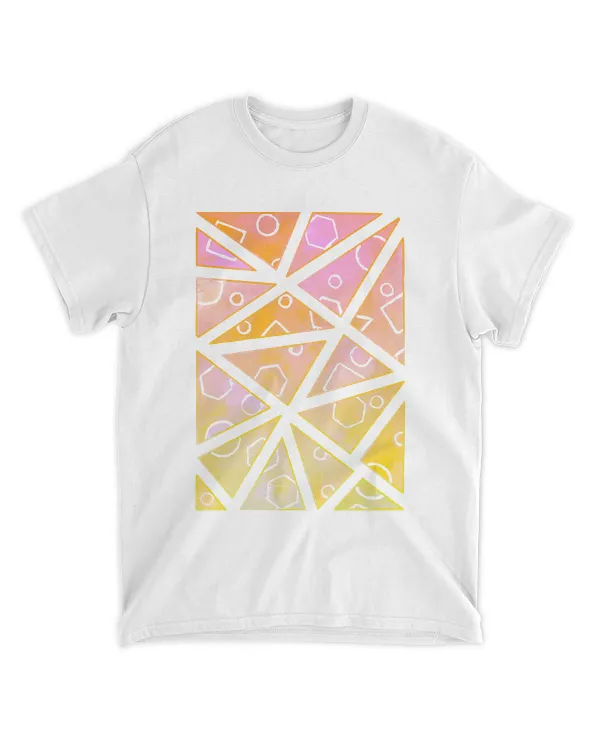 Geometric T- Shirt Sunset triangles T- Shirt