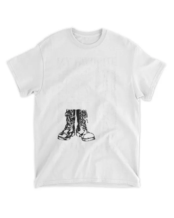 my favorite veteran is my mom us flag veteran proud mother t-shirt