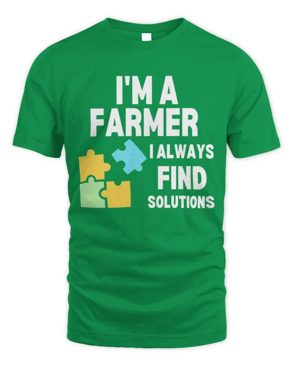 I'm A Farmer I Always Find Solutions Shirt - Unisex Standard T-Shirt Unisex Standard T-Shirt