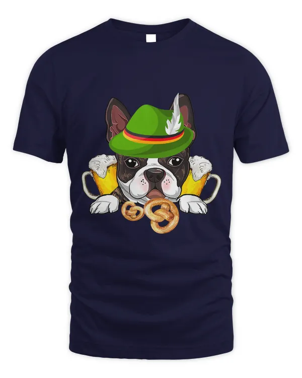 Funny German Lederhosen Boston Terrier Drinkers Oktoberfest38