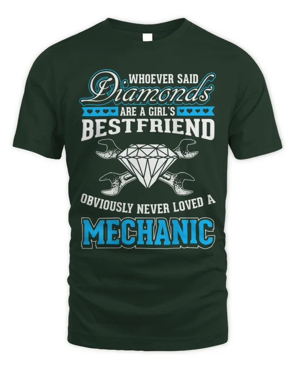 GIRLS BEST FRIEND Funny Mechanics Auto Diesel Backside - Unisex Standard T-Shirt Unisex Standard T-Shirt