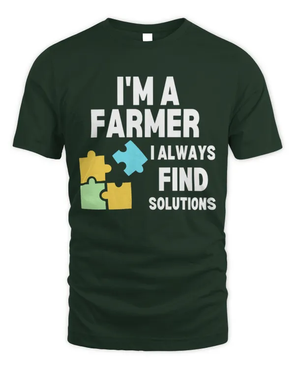 I'm A Farmer I Always Find Solutions Shirt - Unisex Standard T-Shirt Unisex Standard T-Shirt