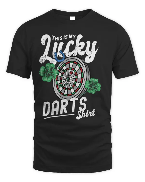 This is my Lucky Darts shirt Dart board horseshoe clover