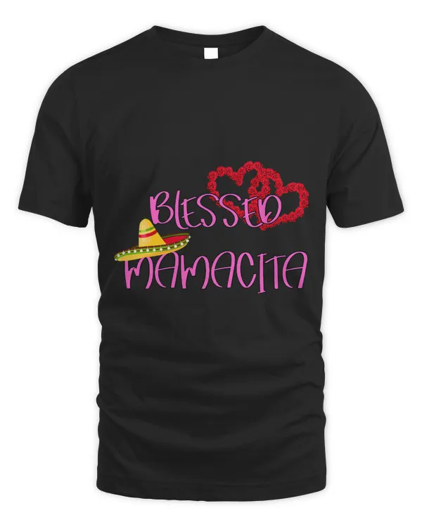 Thankful Blessed Mamacita Shirt for Women 2