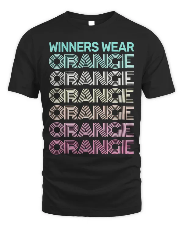 Retro WINNERS WEAR ORANGE Team Color War Game Summer Camp