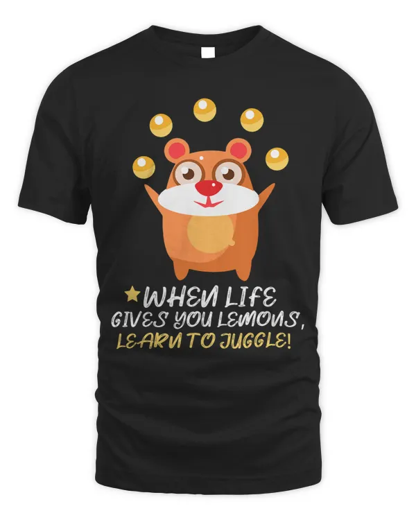 Juggler Circus Performer Tricks with Balls Pins Chipmunk