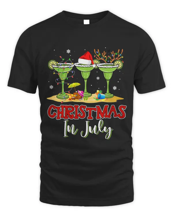 Three Glass Of Margarita Funny Drink Christmas in July