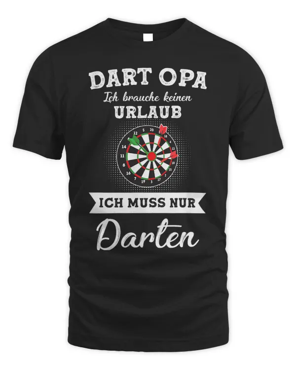 Mens Dart Opa Ich muss nur darten Dart Opa Darts