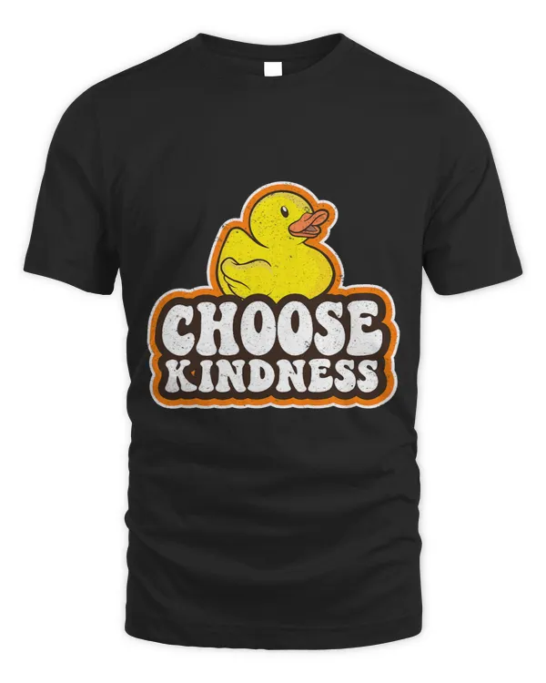 Positive Rubber Duck Rainbow Peace Hippie Choose Kindness