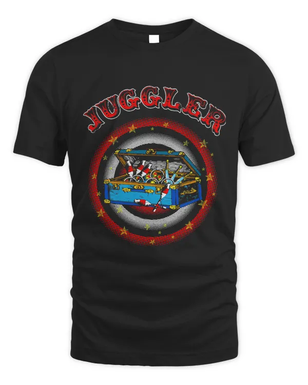 Juggler Retro Carnival Juggling Chest Circus Staff Party