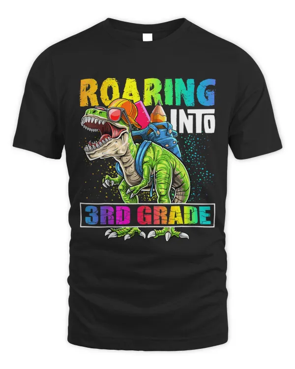 Roaring into 3rd Grade Dinosaur Backpack Back to School Boys