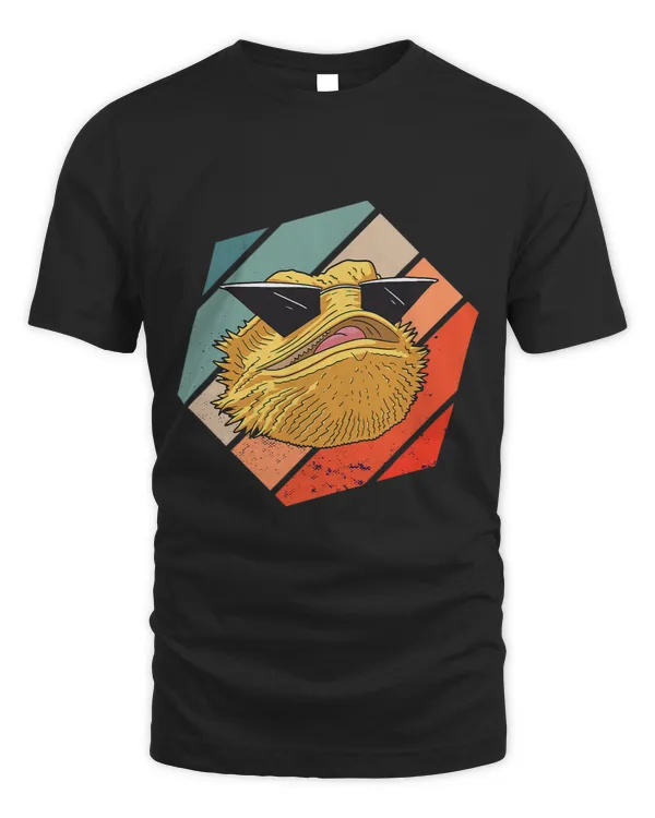 Tiny Dinosaur Reptile Lover Hex Retro Vintage Bearded Dragon