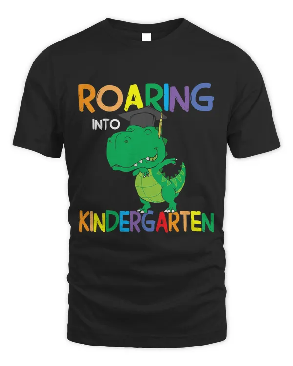 Roaring Into Kindergarten Dinosaur T Rex Back To School 1
