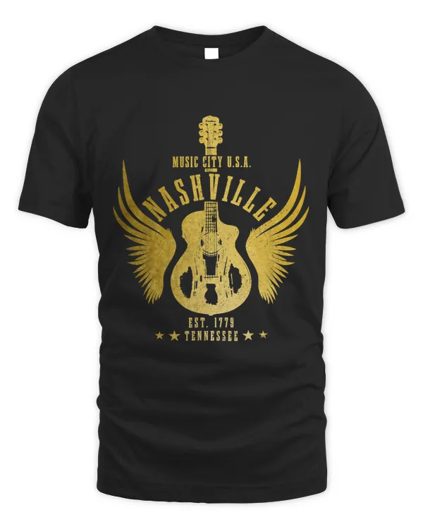 Nashville Guitar TN Tennessee Country Music City Vintage