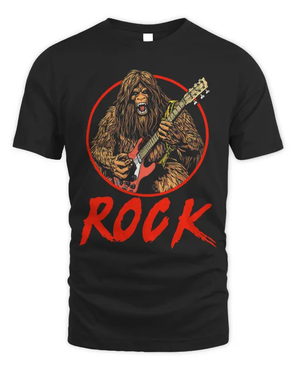 Rock Bigfoot Heavy Metal Electric Guitar Shred Sasquatch