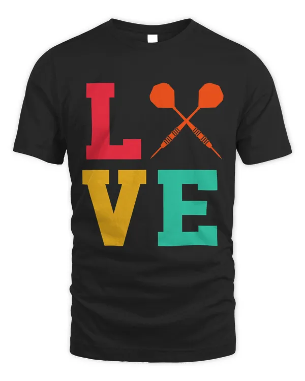 Love Graphic Dart Player Darts Dartboard Triple 20 Bullseye 4