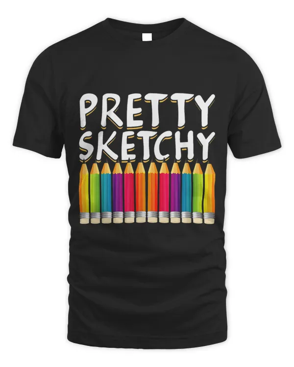 Pretty Sketchy Colored Pencils Funny Drawing Artist