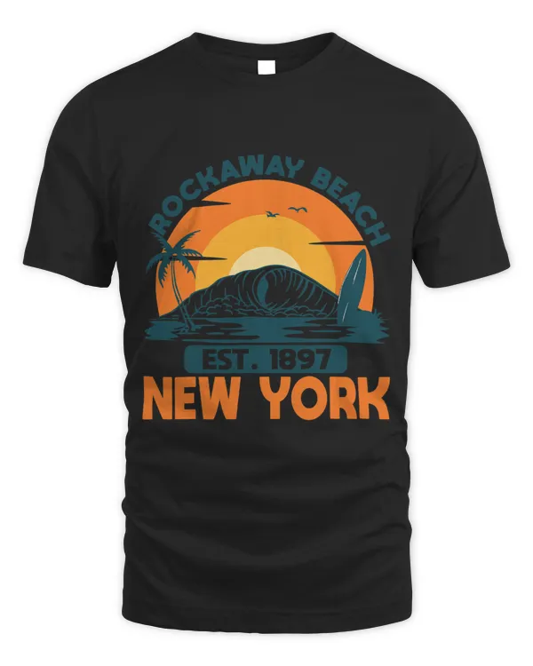 Rockaway Beach New York EST 1897 Summer Vacation Sunset
