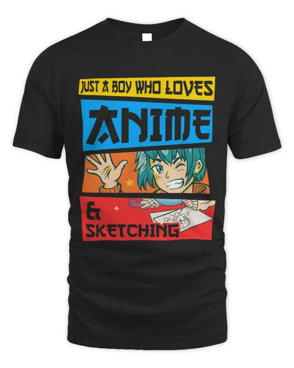 Just A Boy Who Loves Anime Sketching Manga Otaku