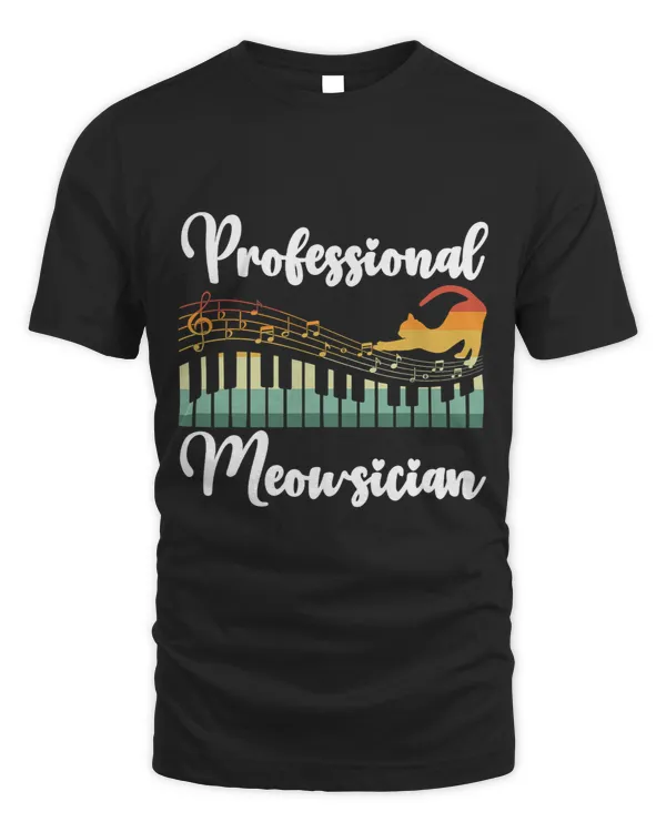 Professional Meowsician Piano Cat Musician Pianist 1