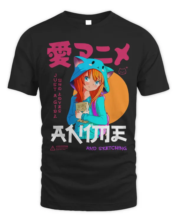 Just Girl Loves Anime Sketching Ramen Manga Otaku Girl Anime