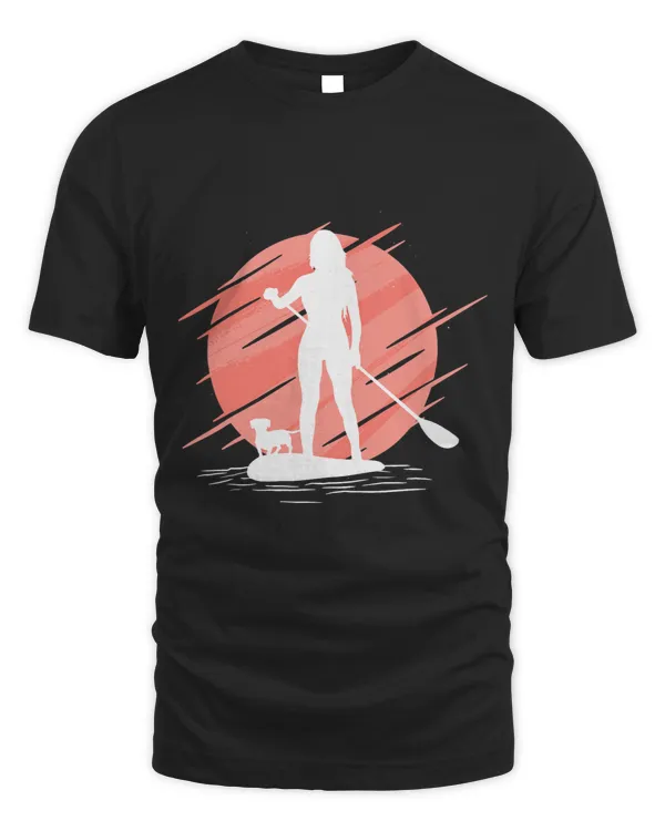 stand up paddling graphic with dogs Standup paddleboarding
