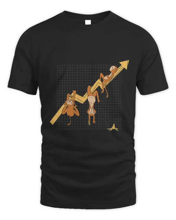 Monkey Lover Stock Market Monkey Shines Monkeys on A Upward Trend Chart