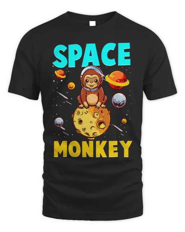 Monkey Lover Space planet stars clothing Funny Monkey