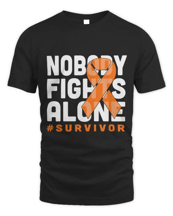 Nobody Fights Alone Orange Ribbon Kidney Cancer Survivor