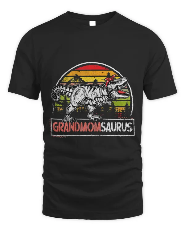 Womens T Rex Dinosaur Grandmom Saurus Grandmomsaurus Funny Mothers