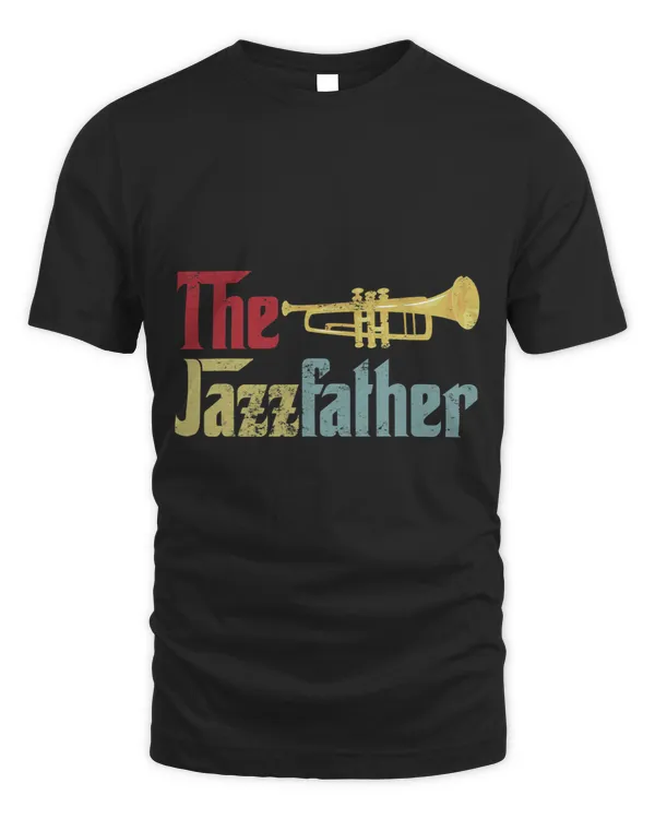 Vintage The Jazzfather Happy Fathers Day Trumpet Player