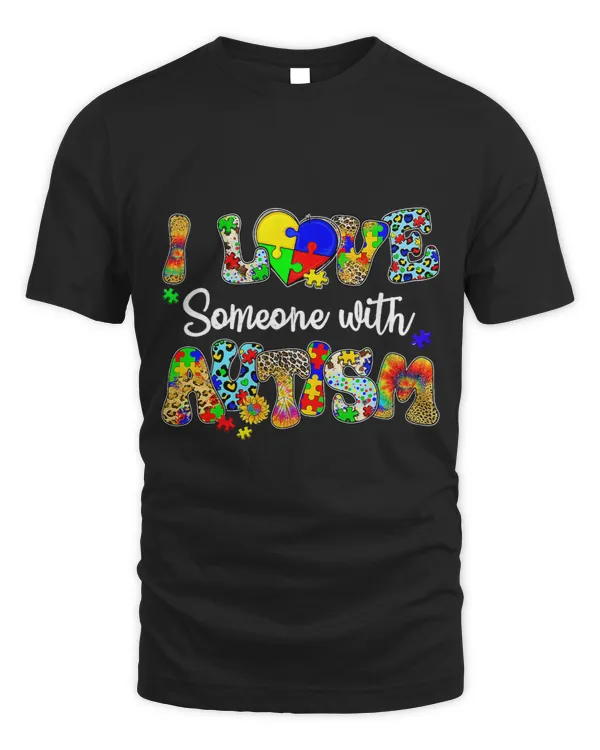 Autism Awareness I Love Someone With Autism Heart Puzzle
