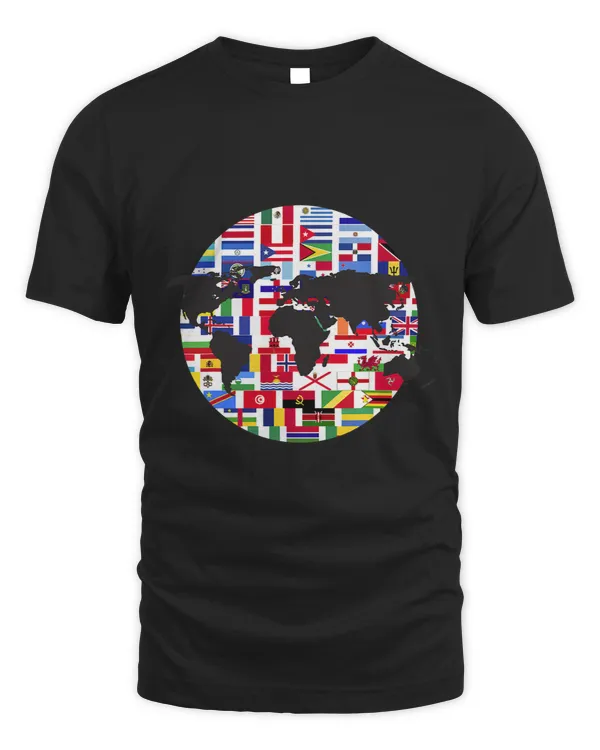World Map International Country Flags Traveling World Flags