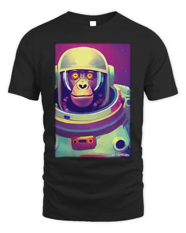 Monkey Lover Ape Animal Astronaut Space Universe Galaxy Moon 2