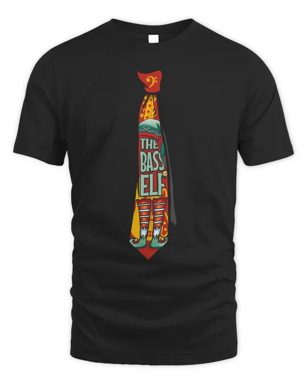 Christmas Outfit Bass Guitar Elf Tie for Bassist