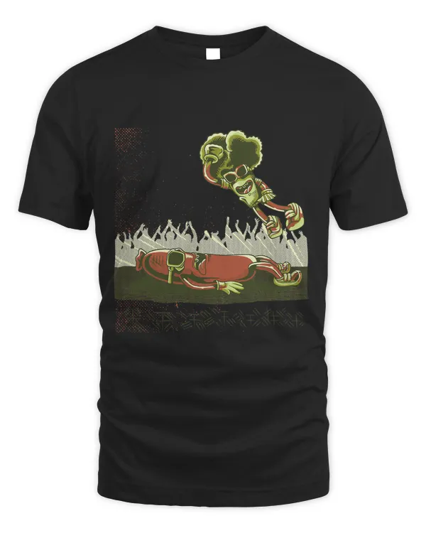 Wrestler Broccoli Vegan Wrestling Vegetable Men Boys