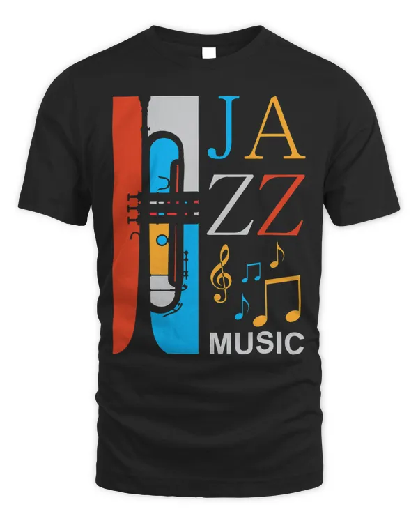 Jazz Music Player apparel Trumpet Retro Vintage apparel 70s