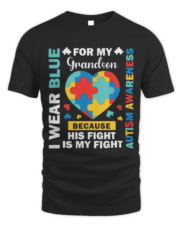 Puzzles I Wear Blue For My Grandson His Fight Is My Fight