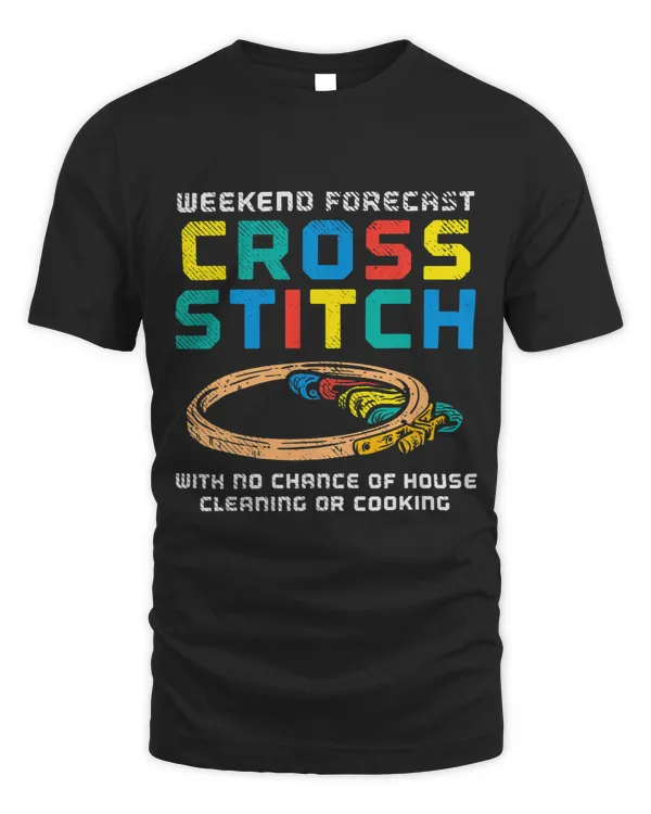 Embroidery Hoops Funny Weekend Forecast Cross Stitching