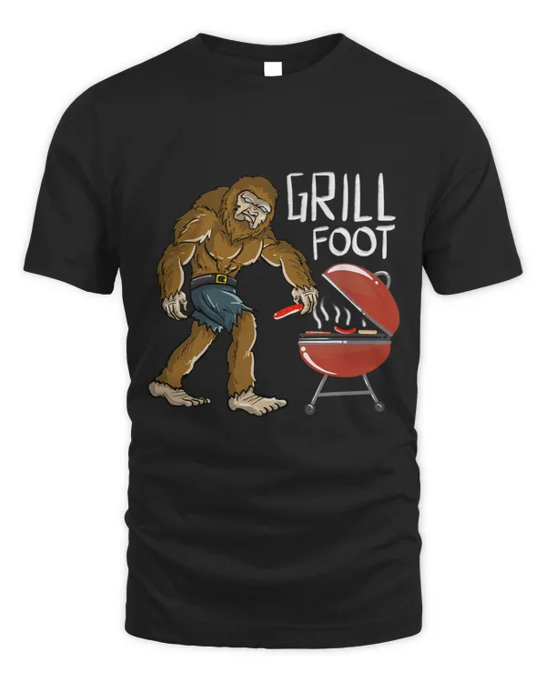 Cute Grillfoot BBQ Funny Bigfoot Cooking Grilled Chef Gift