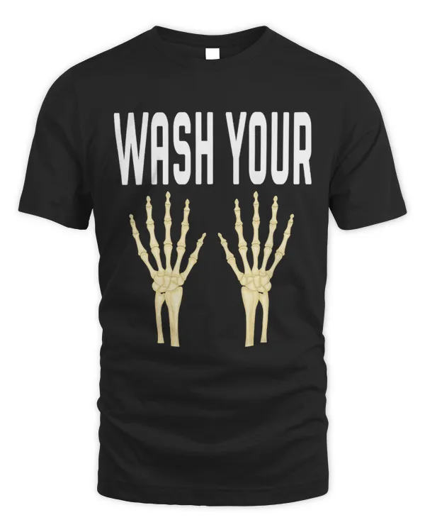 Wash your hands skeleton Hand washing clean soap