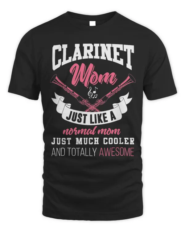 Womens Clarinet Mom Shirt Funny Clarinetist Clarinet Player