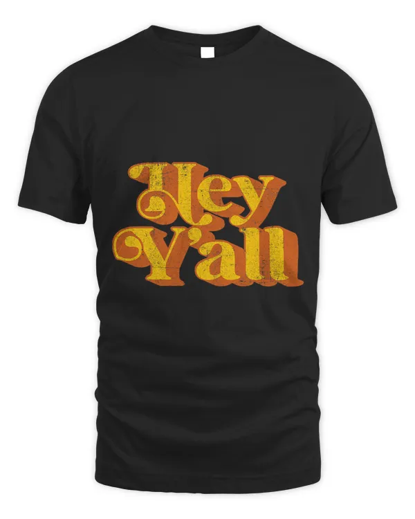 Vintage Hey Yall Funny Country Southern Slang Retro 70s