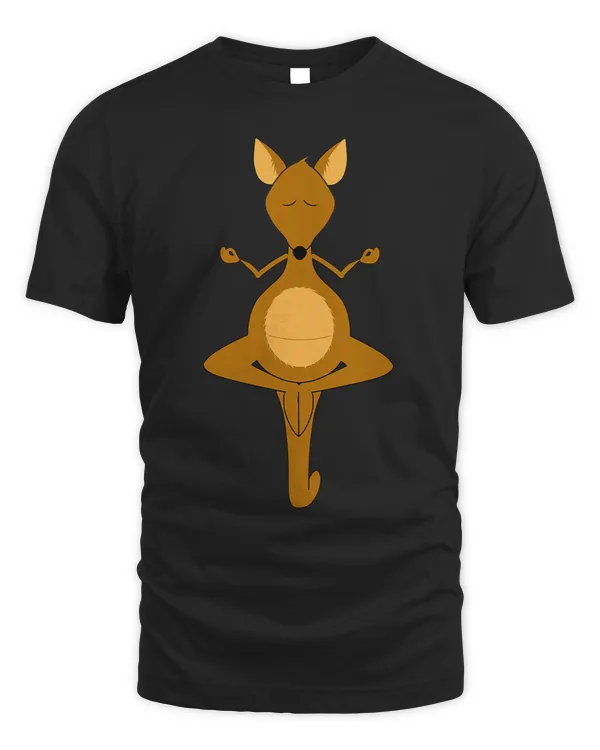 Kanguru Funny kangaroo yoga zen meditation guru Australia