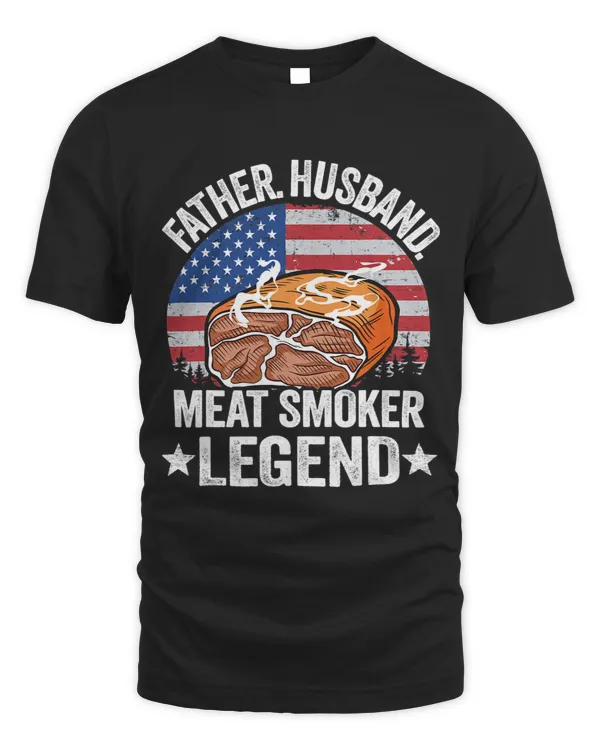 Mens Father Husband Meat Smoker Legend Brisket Dad Meat Smoking