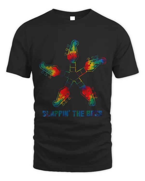 Slappin The Bass Shirt Tie Dye Retro Guitar Gift